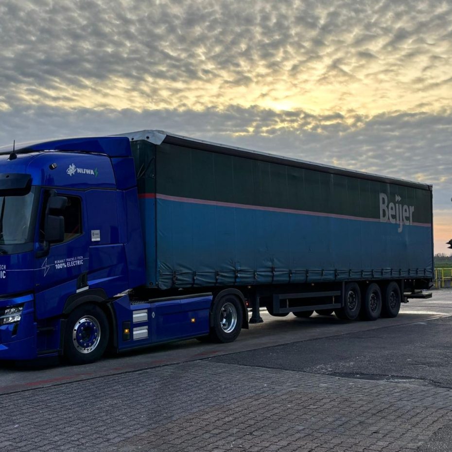 Emissievrije groupage: Beijer Logistics rijdt stil en schoon met binnenlandse e-truck